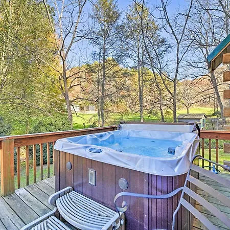 Creekside Bryson City Cabin With Private Hot Tub Exterior photo