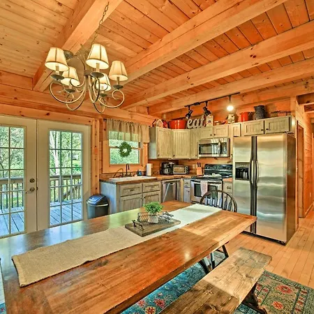Creekside Bryson City Cabin With Private Hot Tub Exterior photo