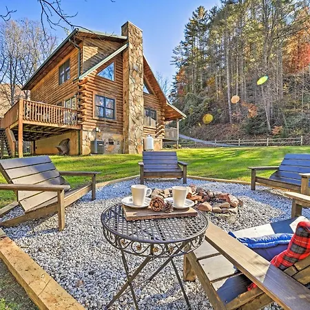 Creekside Bryson City Cabin With Private Hot Tub Exterior photo